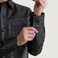 Scout Black Leather Shirt by Dash Racegear - men Jacket view 5