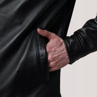 Sean Black Leather Classic Jacket by Dash Racegear - men Jacket view 6