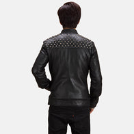 Shapron Studded Leather Biker Jacket by Dash Racegear - men Jacket view 5