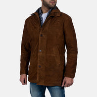 Sheriff Brown Suede Jacket by Dash Racegear - men Jacket view 3