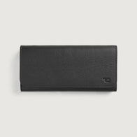 Taylor Black Leather Continental Wallet by Dash Racegear - unisex Leather Accessories view 1