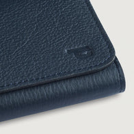 Taylor Blue Leather Continental Wallet by Dash Racegear - unisex Leather Accessories view 6