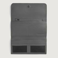 Taylor Grey Leather Continental Wallet by Dash Racegear - unisex Leather Accessories view 4