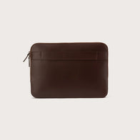 The Baxter Vintage Brown Leather Laptop Sleeve by Dash Racegear - unisex Leather Bag view 3