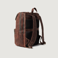 The Bedford Vintage Distressed Brown Leather Backpack by Dash Racegear - women Leather Bag view 3