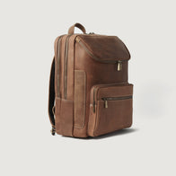 The Bedford Vintage Tan Leather Backpack by Dash Racegear - women Leather Bag view 3