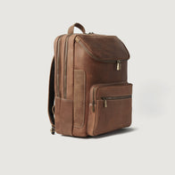 The Bedford Vintage Tan Leather Backpack by Dash Racegear - women Leather Bag view 3