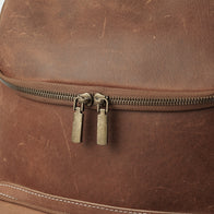 The Bedford Vintage Tan Leather Backpack by Dash Racegear - women Leather Bag view 8