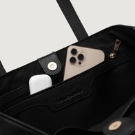 The Bianca Black Leather Tote Bag by Dash Racegear - women Leather Bag view 8