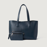 The Bianca Blue Leather Tote Bag by Dash Racegear - women Leather Bag view 1