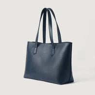 The Bianca Blue Leather Tote Bag by Dash Racegear - women Leather Bag view 3