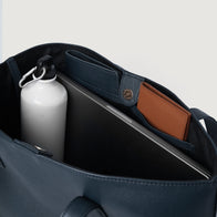 The Bianca Blue Leather Tote Bag by Dash Racegear - women Leather Bag view 5