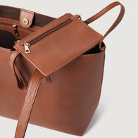 The Bianca Brown Leather Tote Bag by Dash Racegear - women Leather Bag view 6
