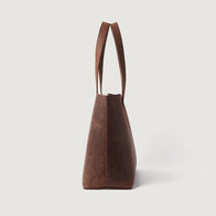 The Bianca Vintage Distressed Brown Leather Tote Bag by Dash Racegear - women Leather Bag view 5