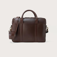 The Captain Vintage Brown Leather Briefcase by Dash Racegear - men Leather Bag view 1