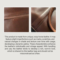 The Captain Vintage Brown Leather Briefcase by Dash Racegear - men Leather Bag view 10