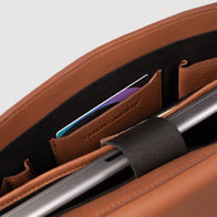 The Carismatico Brown Leather Messenger Bag by Dash Racegear - men Leather Bag view 7