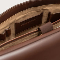 The Carismatico Vintage Brown Leather Messenger Bag by Dash Racegear - unisex Leather Bag view 5