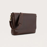The Carismatico Vintage Brown Leather Messenger Bag by Dash Racegear - unisex Leather Bag view 9