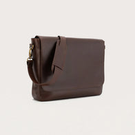 The Carismatico Vintage Brown Leather Messenger Bag by Dash Racegear - unisex Leather Bag view 9