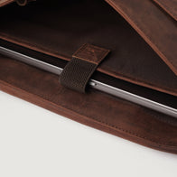 The Carismatico Vintage Distressed Brown Leather Messenger Bag by Dash Racegear - men Leather Bag view 5