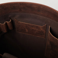 The Carismatico Vintage Distressed Brown Leather Messenger Bag by Dash Racegear - men Leather Bag view 6