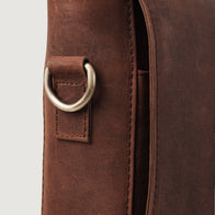 The Carismatico Vintage Distressed Brown Leather Messenger Bag by Dash Racegear - men Leather Bag view 7