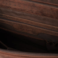 The Cristoph Vintage Distressed Brown Leather Messenger Bag by Dash Racegear - men Leather Bag view 5