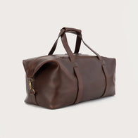 The Dale Vintage Brown Leather Duffle Bag by Dash Racegear - unisex Leather Bag view 7