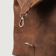 The Dale Vintage Tan Brown Leather Duffle Bag by Dash Racegear - women Leather Bag view 8