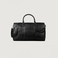 The Darrio Black Leather Duffle Bag by Dash Racegear - unisex Leather Bag view 1