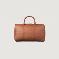 The Darrio Brown Leather Duffle Bag by Dash Racegear - unisex Leather Bag view 3