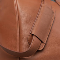 The Darrio Brown Leather Duffle Bag by Dash Racegear - unisex Leather Bag view 8