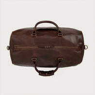 The Darrio Vintage Brown Leather Duffle Bag by Dash Racegear - unisex Leather Bag view 4