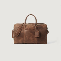 The Darrio Vintage Tan Brown Leather Duffle Bag by Dash Racegear - women Leather Bag view 1