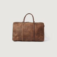 The Darrio Vintage Tan Brown Leather Duffle Bag by Dash Racegear - women Leather Bag view 5