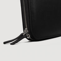 The Eclectic Black Leather Folio Organizer by Dash Racegear - unisex Leather Bag view 8