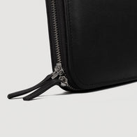 The Eclectic Black Leather Folio Organizer by Dash Racegear - unisex Leather Bag view 8