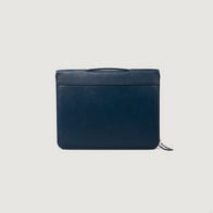 The Eclectic Midnight Blue Leather Folio Organizer by Dash Racegear - unisex Leather Bag view 1