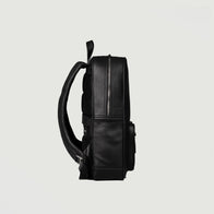The Philos Black Leather Backpack by Dash Racegear - unisex Leather Bag view 3