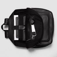 The Philos Black Leather Backpack by Dash Racegear - unisex Leather Bag view 6