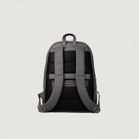 The Philos Grey Leather Backpack by Dash Racegear - men Leather Bag view 5