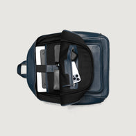 The Philos Midnight Blue Leather Backpack by Dash Racegear - unisex Leather Bag view 7