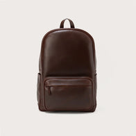 The Philos Vintage Brown Leather Backpack by Dash Racegear - unisex Leather Bag view 1