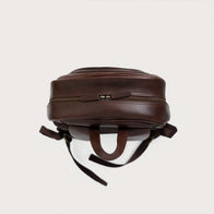 The Philos Vintage Brown Leather Backpack by Dash Racegear - unisex Leather Bag view 4