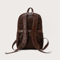 The Philos Vintage Brown Leather Backpack by Dash Racegear - unisex Leather Bag view 6