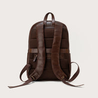 The Philos Vintage Brown Leather Backpack by Dash Racegear - unisex Leather Bag view 6