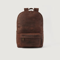 The Philos Vintage Distressed Brown Leather Backpack by Dash Racegear - women Leather Bag view 1