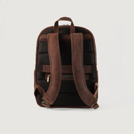The Philos Vintage Distressed Brown Leather Backpack by Dash Racegear - women Leather Bag view 4