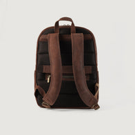 The Philos Vintage Distressed Brown Leather Backpack by Dash Racegear - women Leather Bag view 4